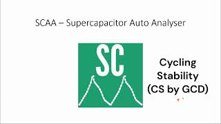 SCAA  Cycling Stability by GCD [upl. by Zumstein]