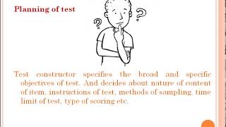 Psychometrics 2 psychological test and Steps of test constructions [upl. by Noreik]