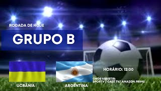 UCRÂNIA X ARGENTINA⚽️OLIMPIADAS 2024 PARISFUTEBOL MASCULINOHORÁRIO  ONDE ASSISTIR  JOGOS DE HOJE [upl. by Euqinue960]