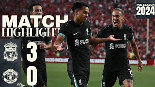 HIGHLIGHTS Liverpool 30 Manchester United  Sellout crowd for USA Tour win [upl. by Legna]