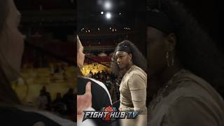 Claressa Shields STARES DOWN Desantis at INTENSE face off in MMA return [upl. by Aehta946]