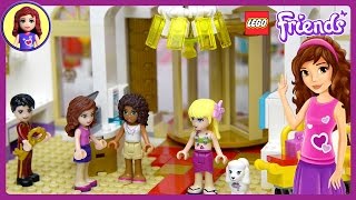 Lego Friends Heartlake Grand Hotel Set Part 1 Unboxing Building Review  Kids Toys [upl. by Affay44]