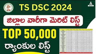 TS DSC Result 2024  Cut Off Marks Merit List [upl. by Udenihc]