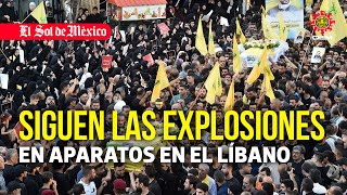 Siguen las explosiones en aparatos en el Líbano [upl. by Any]