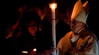 Sábado de Gloria en el Vaticano Misa del Fuego Nuevo con el Papa Francisco 11 abril 2020 [upl. by Suzann]