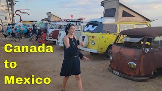 Canada to Mexico VW Driving Treffen Airhead Parts final section and VW CAMPOUT [upl. by Past546]