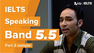 Band 55  IELTS Speaking test sample – Part 3 Balwinder [upl. by Bollinger]