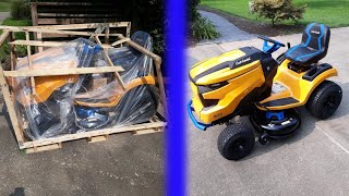 Uncrating the Cub Cadet Enduro XT1 LT42E Electric Riding Lawn Mower [upl. by Allimrac401]