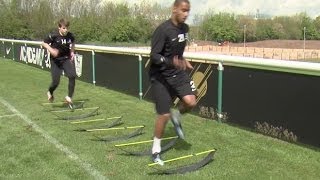 How to improve your speed stamina and strength  Soccer training drill  Nike Academy [upl. by Ynnej]