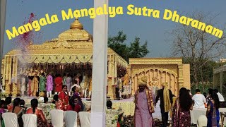 Shubha mangala mangalya sutra dharanam significancemarriageteluguvedicsanskarThalla Laxmi Rajam [upl. by Veator]