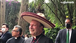 Despiden con mariachi al nuncio apostólico en México [upl. by Eintruok]