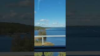 Bridge view from bus Sweden 2024 sweden shorts [upl. by Crystie623]