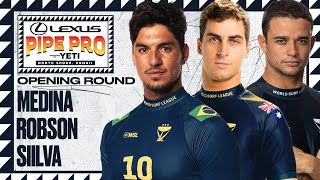 Gabriel Medina Callum Robson Deivid Silva  Lexus Pipe Pro presented by YETI 2024  Opening Round [upl. by Ochs]