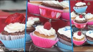 Eggless Cupcakes Recipe with Cream Frosting you will ever need [upl. by Fiertz]