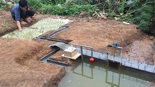 Mini Construction Of Automatic Watering Dam For Wheat [upl. by Ihp]