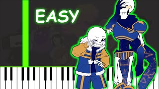 Fallen Down  Undertale  Easy Piano Tutorial [upl. by Aisile]