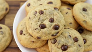 Soft and Chewy Chocolate Chip Cookies Recipe [upl. by Aljan493]