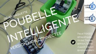 Démo  Prototype de la poubelle intelligente [upl. by Shirberg]