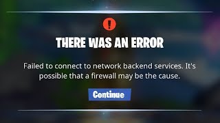 2024 Fix Fortnite quotFailed to connect to network backend servicesquot Error [upl. by Octavla]