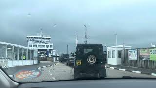 Driving onboard MV Wight Light Wightlink Lymington England Saturday 24th 2024￼ [upl. by Barncard]