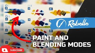 Rebelle 5 amp 6 Tutorials Paint Mix Blend Erase Mode [upl. by Notlek615]