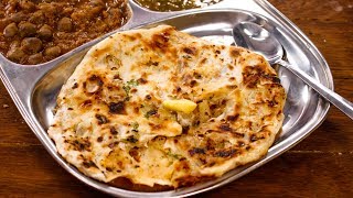 Amritsari Kulcha Recipe  Perfect Crispy Layered Aloo Naan in Tawa  CookingShooking [upl. by Meyeroff]