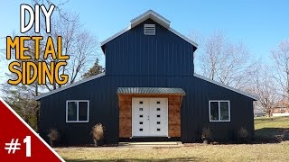 Installing Metal Siding on a House  Part 1 of 4 [upl. by Brig]