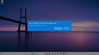 How to Stop quotYour Windows license will expire soonquot PopUp in Windows 10  11  💯 Fixed ✅ [upl. by Annairt]