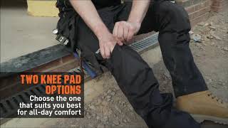 Scruffs Trade Flex Trousers from Power Tools UK [upl. by Ahsirk845]