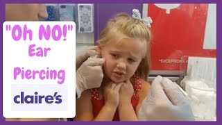 Ellas Ear Piercing at Claires [upl. by Husein]