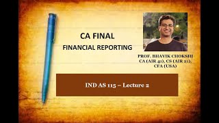 Ind As 115Lecture 2By Bhavik ChokshiPerformance Obligation contd and Transaction Price [upl. by Ocnarfnaig]