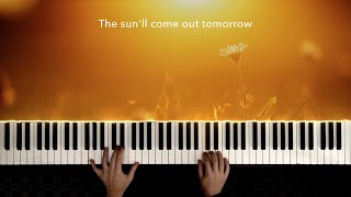 Tomorrow from quotAnniequot  Piano Cover by Paul Hankinson with lyrics [upl. by Gusella]