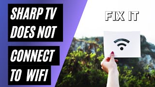 How To Connect Sharp TV to WiFi [upl. by Rusell]