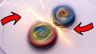 GLOWING MULTICOLORED ANIME STADIUM  Epic Beyblade Burst Marathon Battle [upl. by Nniroc424]