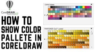 Cara Mudah Menampillan Pallete Warna di CorelDRAW [upl. by Lamahj101]