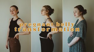 pregnant belly transformation  IUGR pregnancy [upl. by Negrom273]