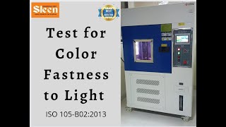 Color fastness to light  ISO 105B022014  nablaccredited satra bis laboratory [upl. by Jillayne]