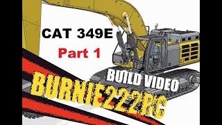 Building a rc CAT 349E Excavator  Part 1 Undercarriage [upl. by Lebbie]