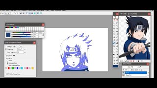 DESENHANDO O SASUKE NO RETAS STUDIO [upl. by Anotyad]