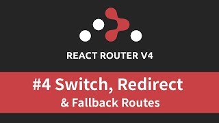 React Router v4 Tutorial  4 Switch Redirect amp Fallback Routes [upl. by Nirtiak]