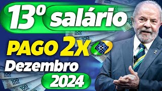 SAIU AGORA 13º SALÁRIO vai ser PAGO NOVAMENTE para APOSENTADOS em 2024  ENTENDA AGORA [upl. by Eibbed]