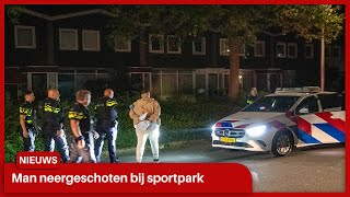 Man neergeschoten bij sportpark verdachte en vuurwapen gevonden [upl. by Nerita]