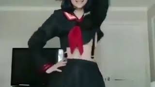 Cute Ryuuko cosplay dance [upl. by Ylimme]