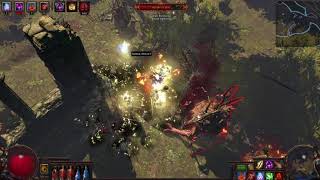 Path of exile  Nécromancienne Spectres  Zombies Niveau 46 56 et 67 [upl. by Hound196]