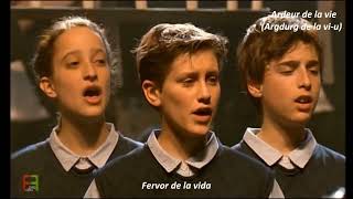 Les CHORISTES quotVois Sur Le Cheminquot  Francés y Español [upl. by Alurd]