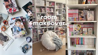 room makeover｜念願のオタク部屋作り｜漫画とグッズ収納📚｜本棚紹介｜社会人の気ままなオタクライフ☁️｜my manga shelf amp collection [upl. by Acsot]