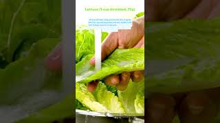 Lettuce Nutrition Per Serving lettuce lettucenutrition lettucehealthbenefits [upl. by Elleirol184]