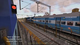 12854Amarkantak Express PT itarsi to jabalpur railworks train gameplay trainsimulator [upl. by Leon]