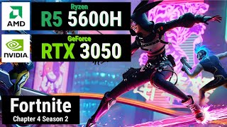 Ryzen 5 5600H  RTX 3050  FORTNITE Performance Mode [upl. by Norvun]