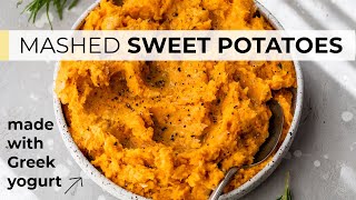 MASHED SWEET POTATOES  easy healthy sweet potato recipe [upl. by Natsirc]